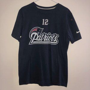 MENS NIKE NEW ENGLAND PATRIOTS TOMS BRADY SHORT SLEEVED SHIRT (M)